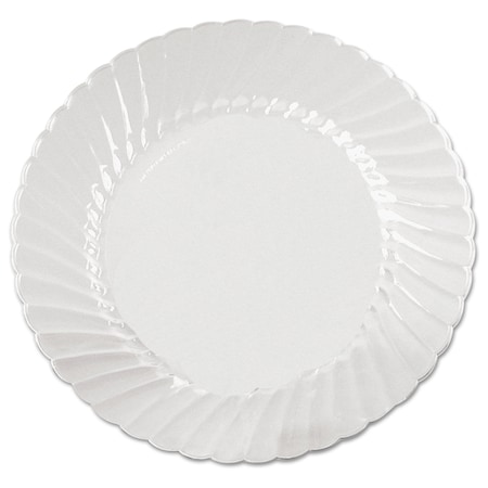 Wna Classicware Plates, Plastic, 6", Clear, PK180 WNA CW6180